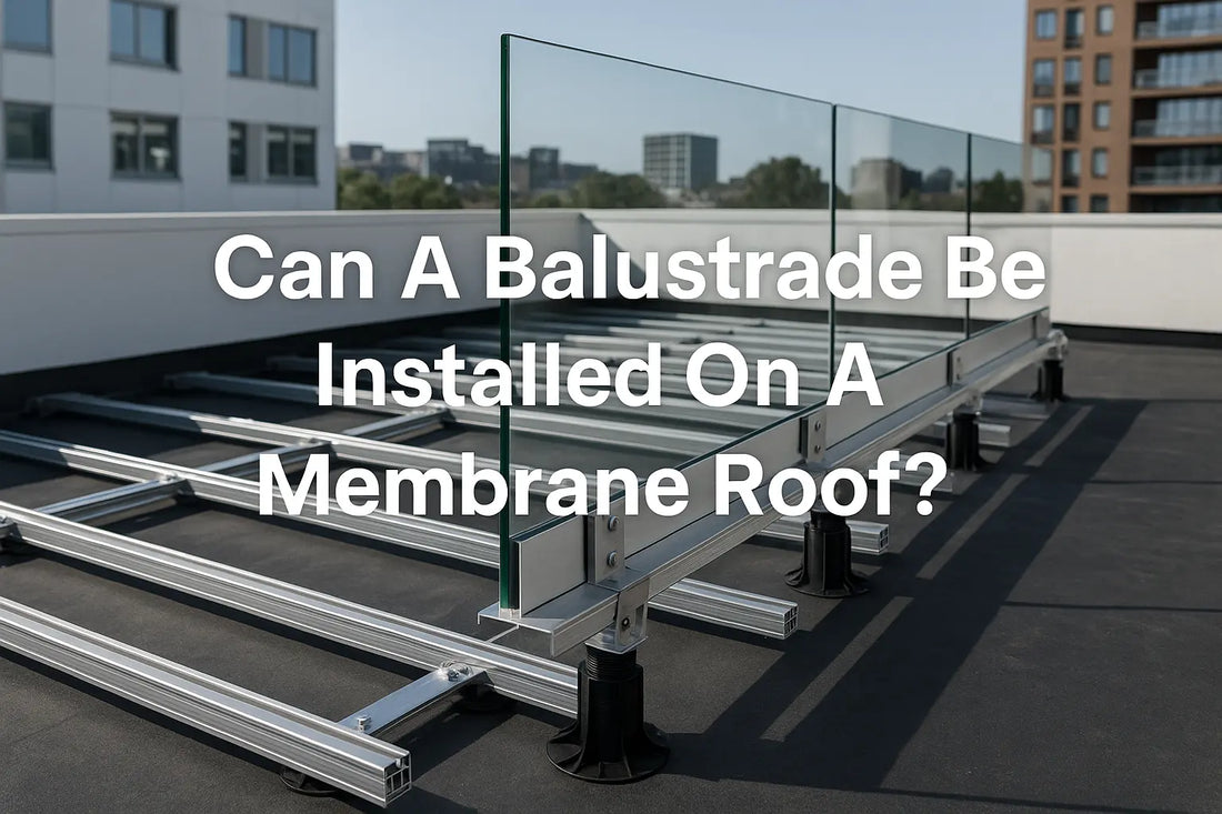 Installing Balustrades on a Membrane Roof? Discover the QwickBuild™ Subframe Solution