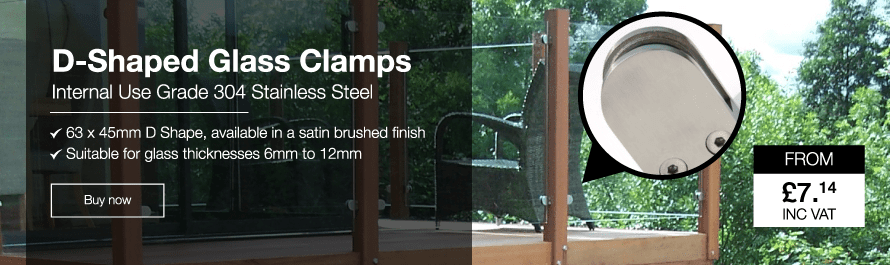 D-Shaped Glass Clamps